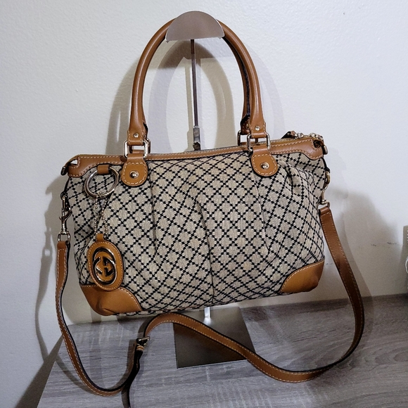 Gucci Sukey Monogram Diamante 2way Tote Bag Classic and Luxury - Picture 10 of 15